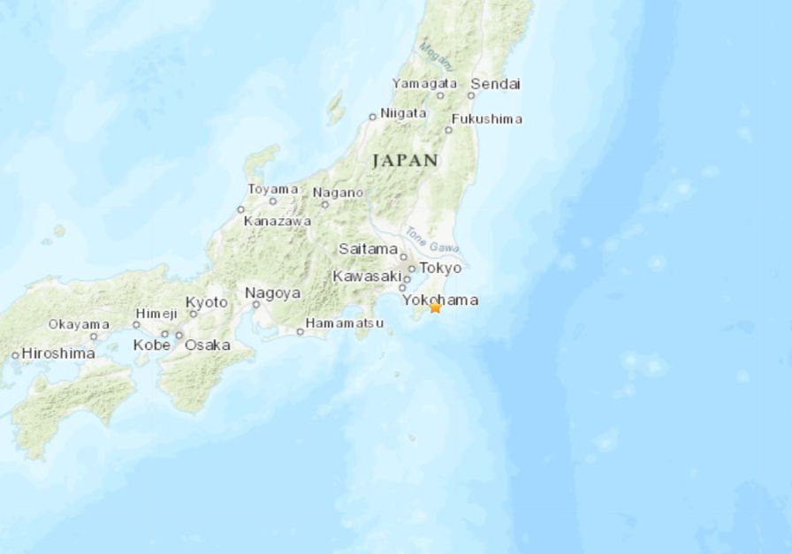 ▲日本關東地震。（圖／翻攝USGS）