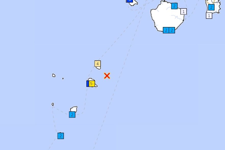 ▲▼ 鹿兒島縣十島村發生規模5.1地震。（圖／翻攝自日本氣象廳）