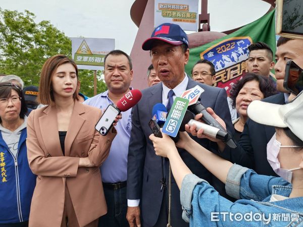 ▲▼郭台銘赴金門發表和平宣言。（圖／記者林名揚翻攝）