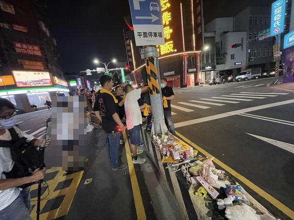 ▲▼縣城隍爺大駕衝女童車禍現場　路祭帶走靈識下1指示：陰魂會離不開。（圖／翻攝謝奇峰臉書）