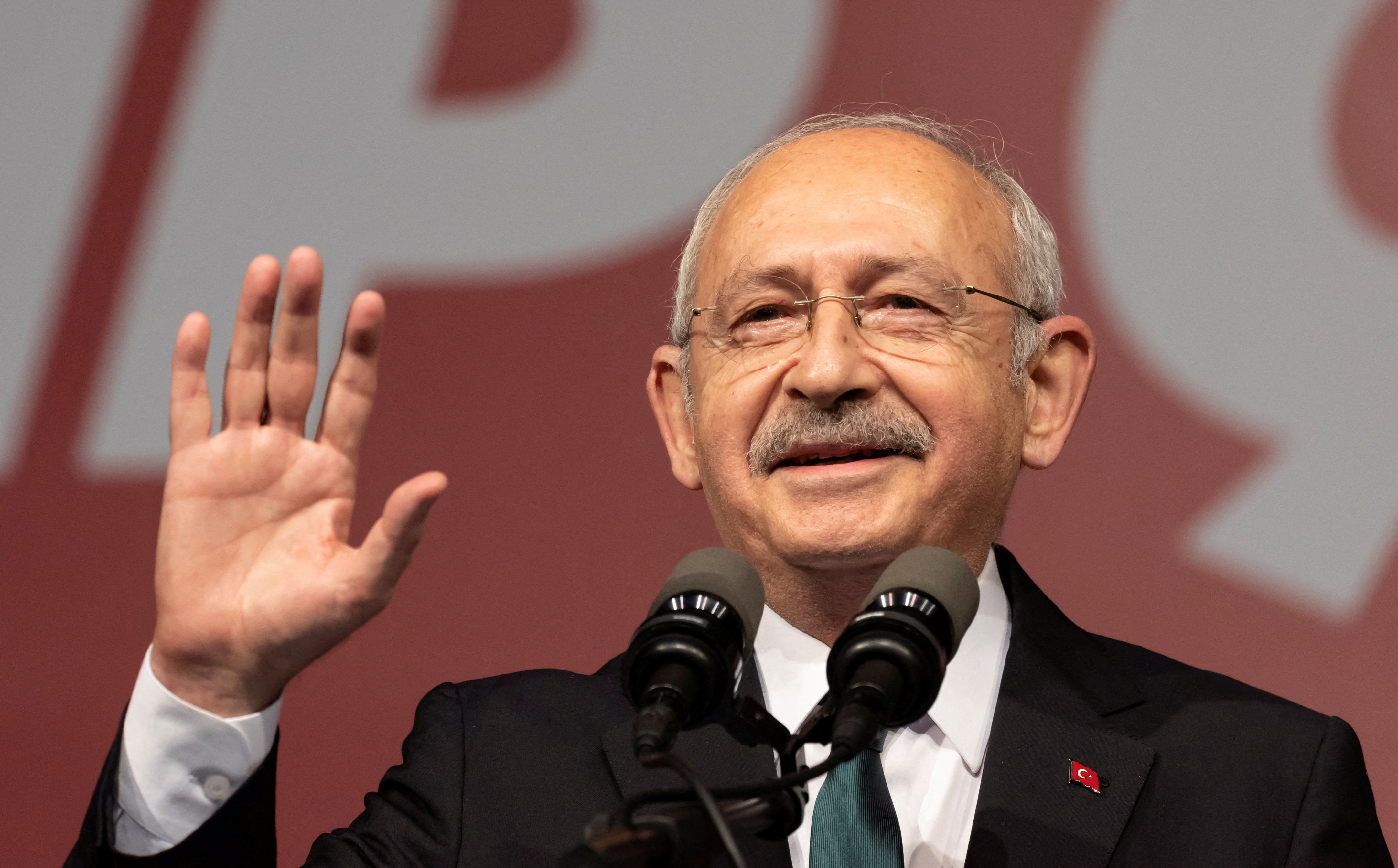 ▲基里達歐魯（Kemal Kilicdaroglu）得票率仍落後對手。（圖／路透）