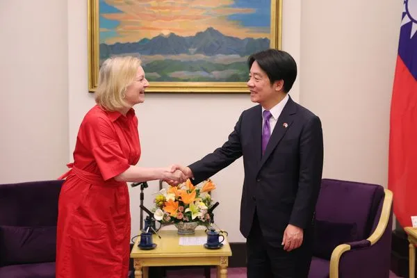 ▲▼副總統賴清德18日接見英國前首相特拉斯(Liz Truss)下議員。（圖／總統府提供）