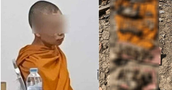一名泰國僧侶被指控長期虐殺貓咪。（圖／翻攝自推特）