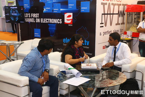 ▲「印度電子展(Electronica India)」為印度規模最大的電子專業展，吸引許多印度買主觀展洽談。（圖／貿協提供）