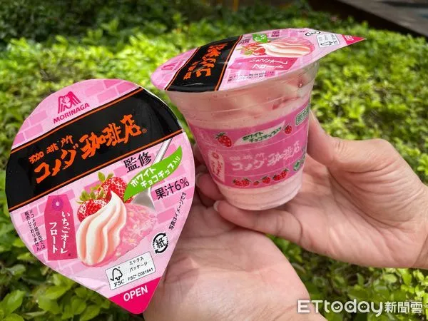 ▲▼7-11獨家販售「森永客美多草莓歐蕾漂浮聖代」。（圖／記者周姈姈攝）