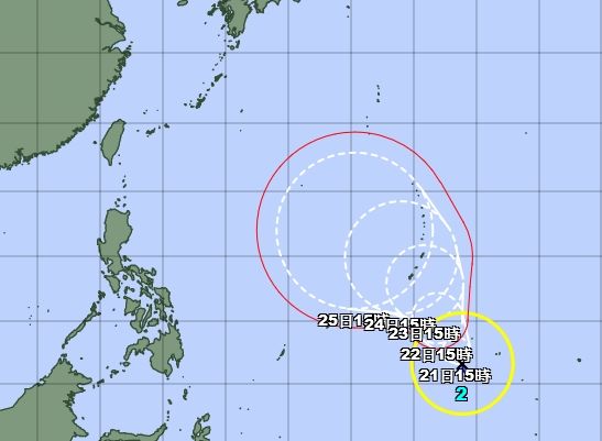 ▲▼「瑪娃」颱風生成。（圖／翻攝日本氣象廳）
