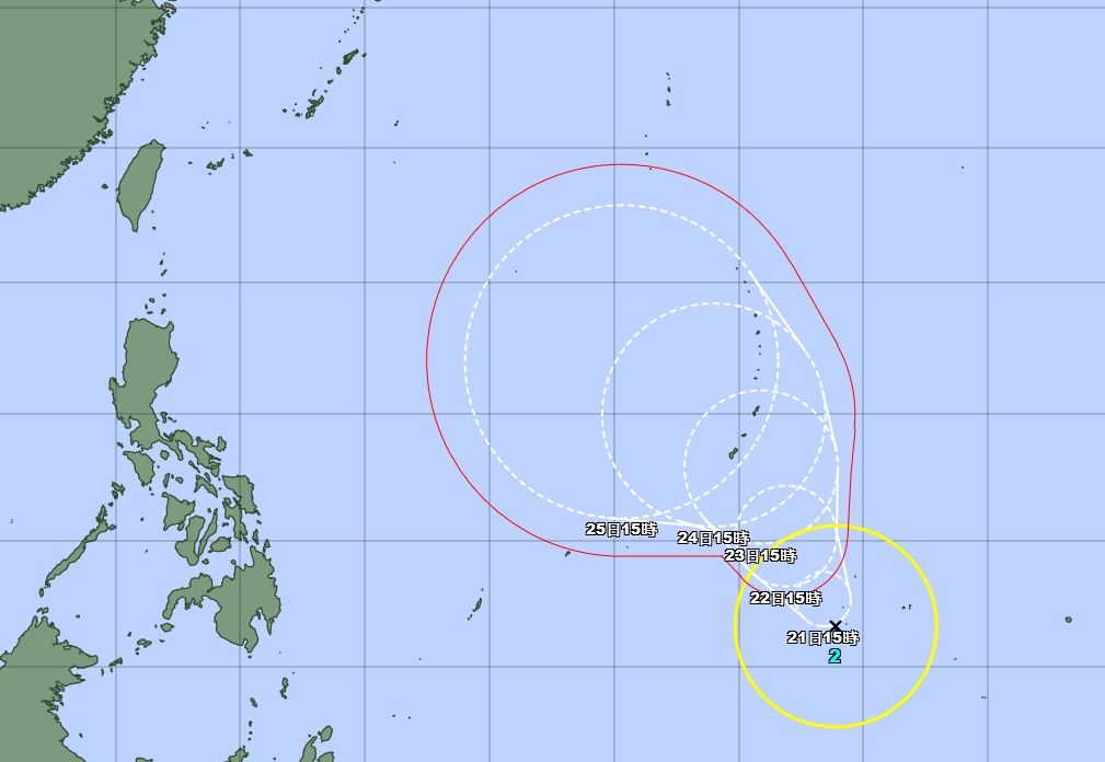 ▲▼「瑪娃」颱風生成。（圖／翻攝日本氣象廳） 
