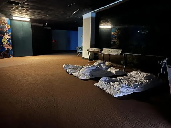 ▲▼魚也要休息！夜宿海生館一肚子火　男控廣告不實騙遊客。（圖／翻攝自記者爆料網公開版）