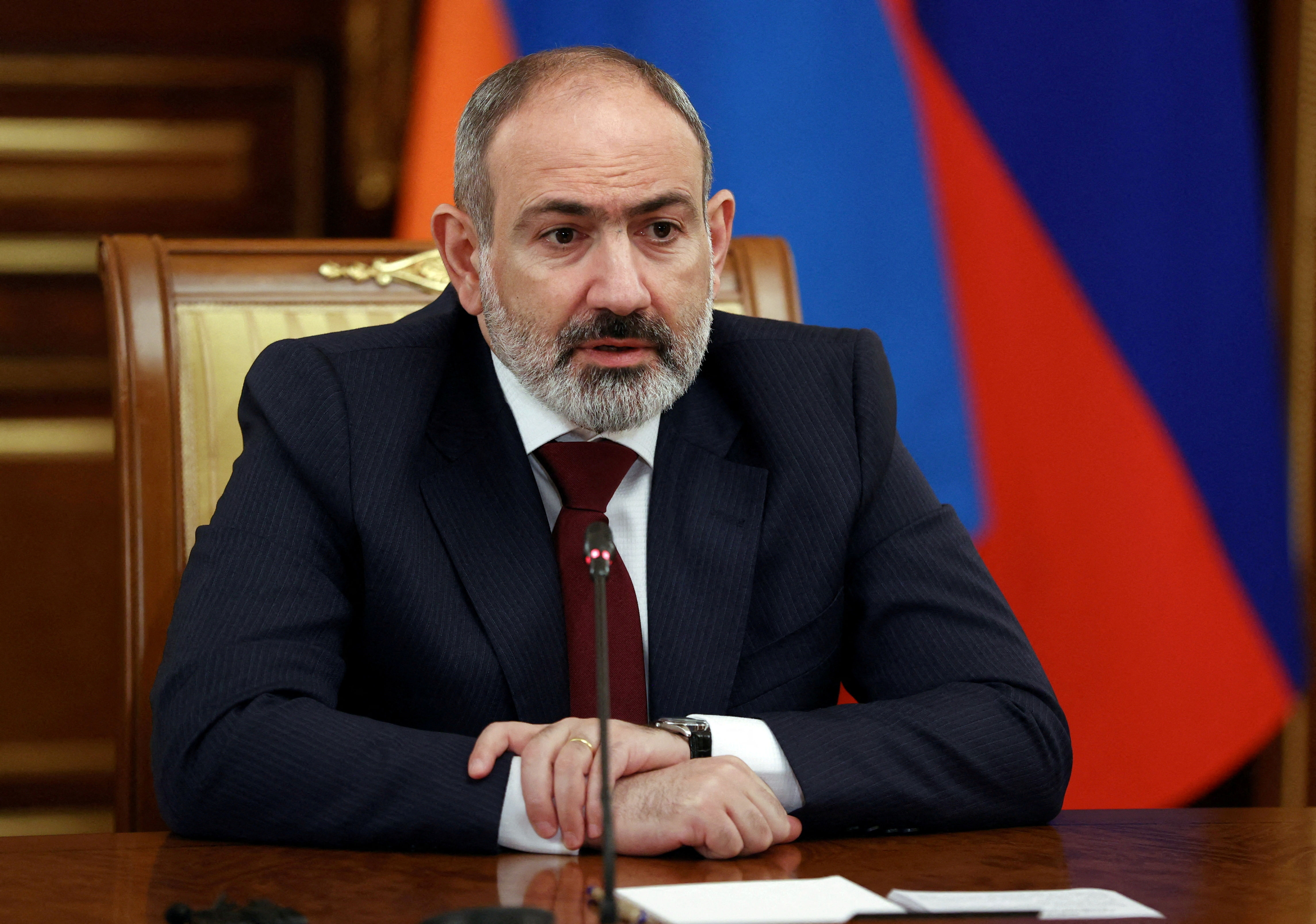 ▲▼亞美尼亞總理帕辛揚（Nikol Pashinyan）。（圖／路透）