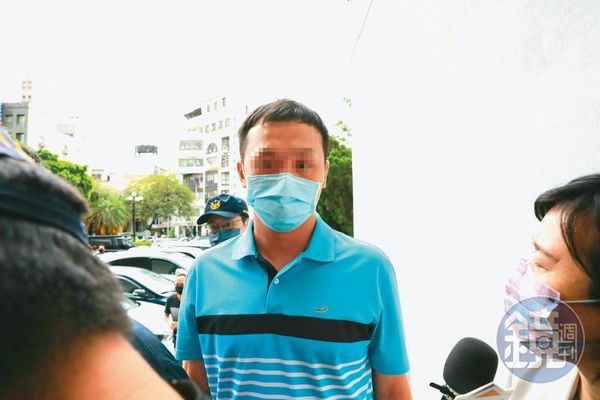 地政士之子夏男（圖）被列為5億高中生命案嫌疑人，本週一出庭接受檢察官偵訊。