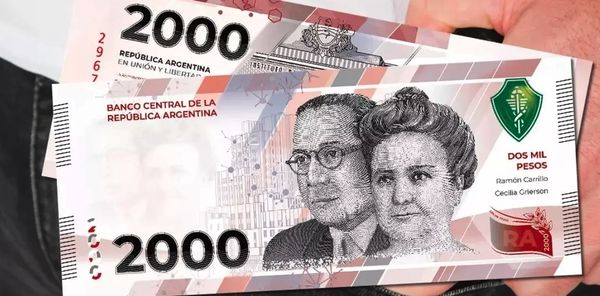 ▲▼阿根廷央行推出2千元新鈔，但其市值只有台幣125元。（圖／翻攝自推特）