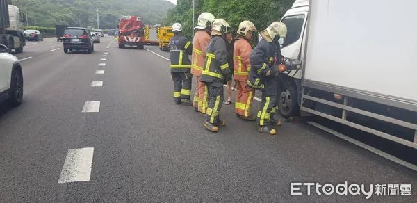 ▲▼ 國道車禍            。（圖／記者戴上容翻攝）