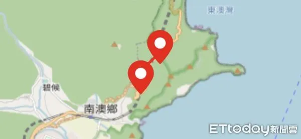 ▲蘇花台九線南澳施工路段示意圖。（圖／記者王兆麟翻攝）