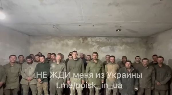 ▲▼網傳俄軍「風暴部隊」集體向烏克蘭投降。（圖／翻攝自推特）