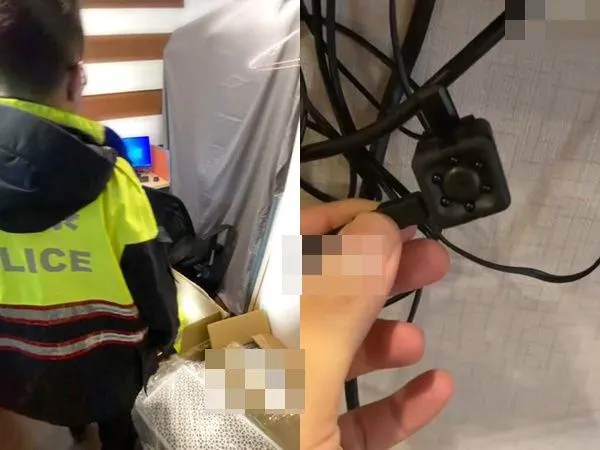 ▲▼網美入住礁溪柱溫泉飯店發現針孔　警方證實：5組客人被偷拍。（圖／翻攝抖音）