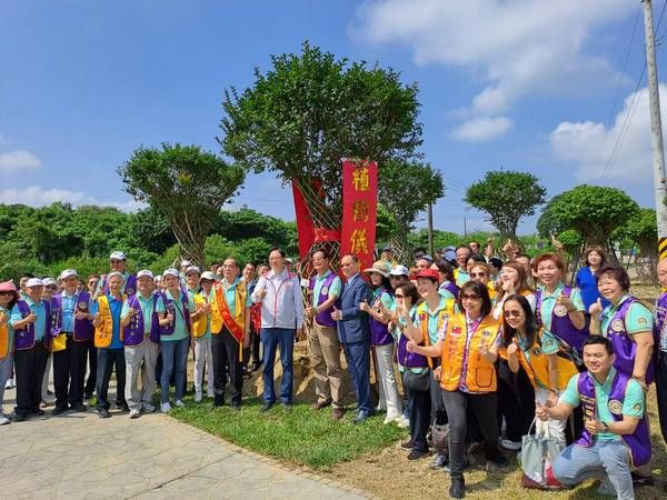 ▲國際獅子會300A1區月眉濕地認捐植樹