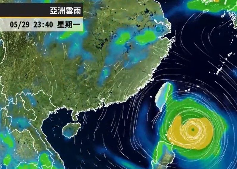 ▲▼瑪娃颱風周一北轉往台灣靠近，周二到周五在台灣附近活動。（圖／天氣風險公司）