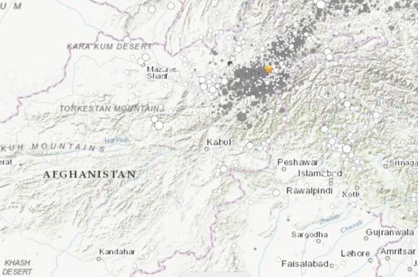 ▲▼阿富汗發生規模5.2地震。（圖／翻攝自USGS官網）