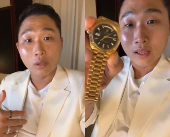 ▲Swings的錶被挖出是價值8000萬韓元的勞力士。（圖／翻攝自Swings Instagram）