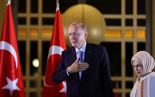 ▲▼土耳其總統艾爾段（Recep Tayyip Erdogan）宣布勝選。（圖／路透）