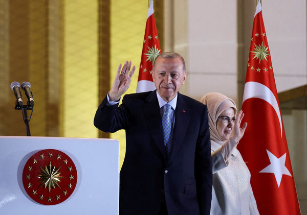 ▲▼土耳其總統艾爾段（Recep Tayyip Erdogan）宣布勝選。（圖／路透）