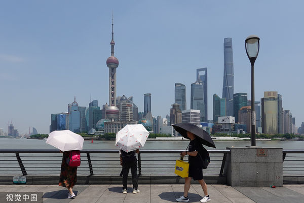 ▲上海氣溫飆至攝氏36.1度，創百年來五月最高溫紀錄。（圖／CFP）