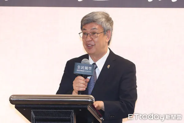 ▲▼陳建仁出席產業自律反詐騙宣導系列活動記者會 。（圖／記者黃克翔攝）