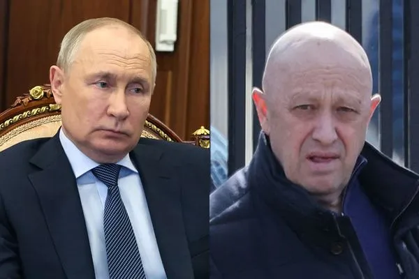 ▲▼俄羅斯總統普丁（左）與瓦格納集團指揮官普里格津（Yevgeny Prigozhin）。（圖／達志影像／美聯社）