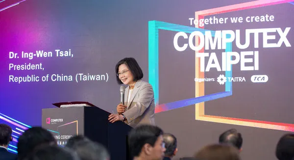 ▲▼總統蔡英文出席「2023年台北國際電腦展（COMPUTEX）開幕典禮」。（圖／總統府提供）