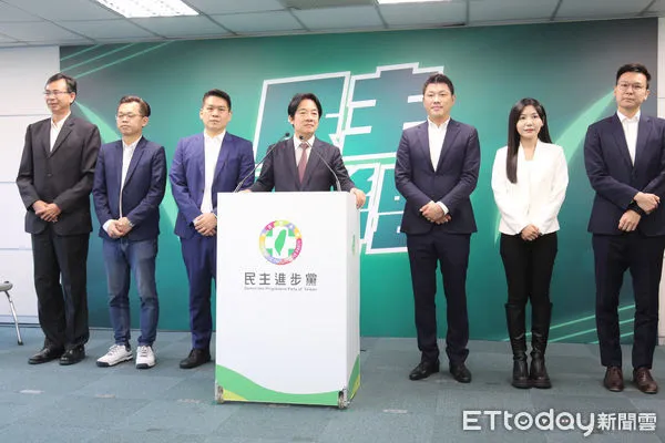 ▲民進黨主席賴清德主持立委提名記者會。（圖／記者林敬旻攝）