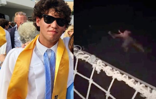 畢旅18歲男嗨翻跳船人間蒸發　「水中浮現多條鯊魚」最後畫面曝光。（圖／翻攝自Twitter）