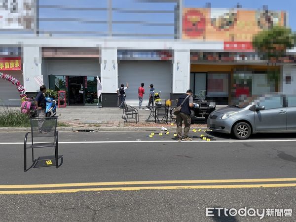 ▲台南水產店爆槍擊案，槍手連掃20多槍，警方開3槍逮人。（圖／記者林悅翻攝，下同）