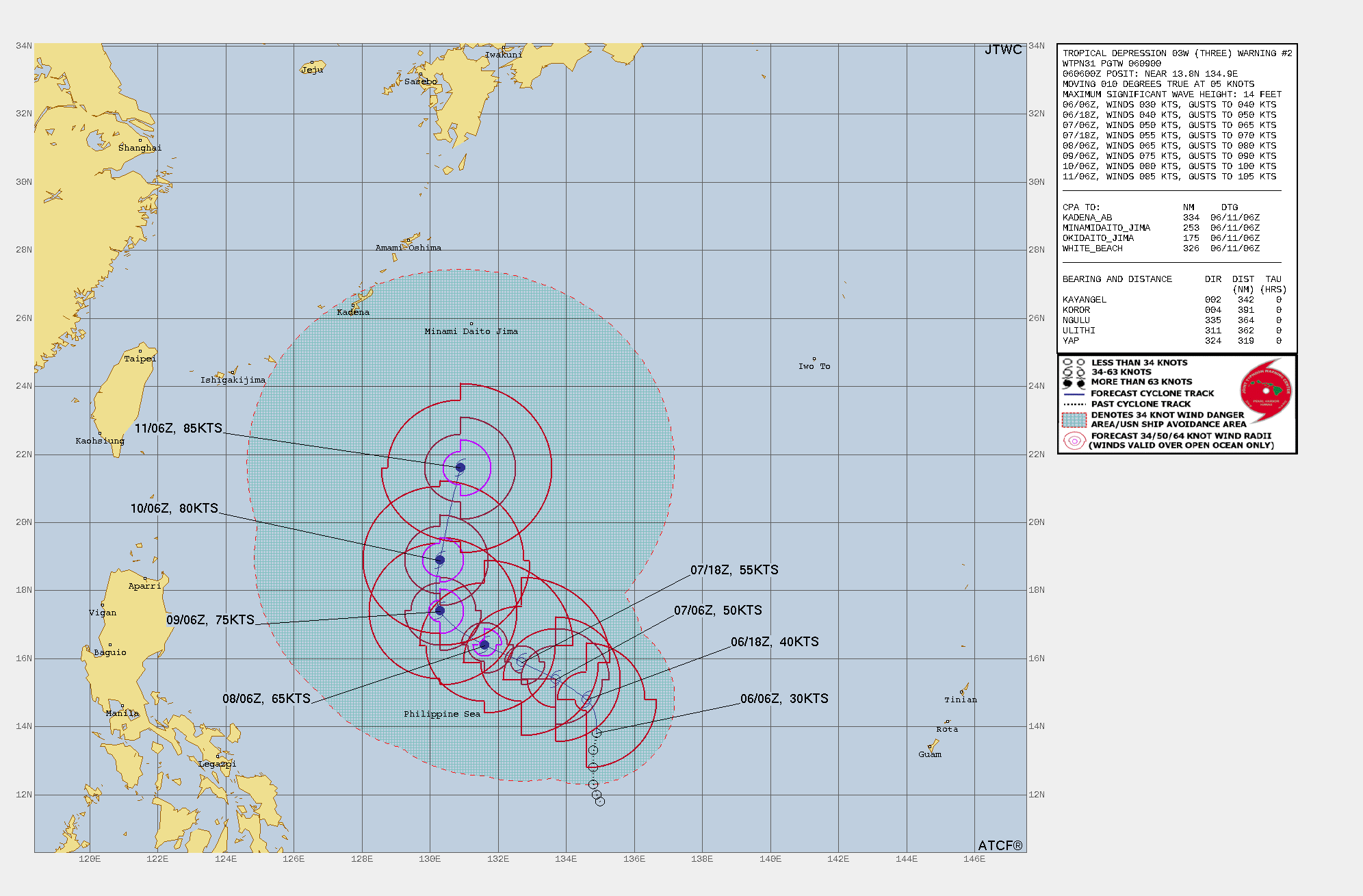 ▲▼今年第3號颱風谷超生成。（圖／翻攝JTWC、NOAA）