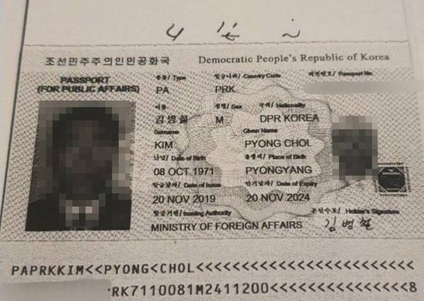 ▲▼北韓餐廳高麗館副經理金秉喆「脫北」，圖為該人護照。（圖／翻攝自RFA）