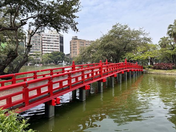 ▲▼修復後中山橋,湖心亭。（圖／台中市政府提供）