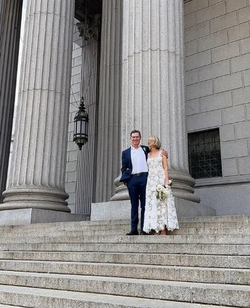 ▲娜歐蜜華茲與比利克魯登完婚。（圖／翻攝自Billy Crudup Instagram）