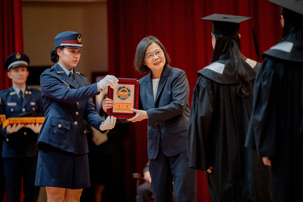 ▲▼總統蔡英文出席「中央警察大學112年聯合畢業典禮」。（圖／總統府提供）