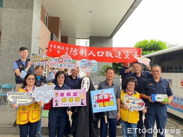 ▲屏東警分局捐血活動            。（圖／記者陳崑福翻攝，下同）