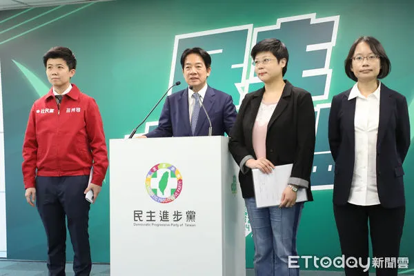 ▲民進黨主席賴清德宣布立委徵召名單。（圖／記者林敬旻攝）