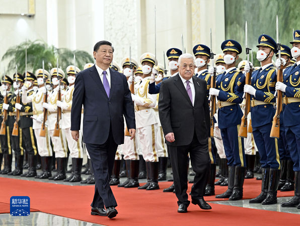 ▲▼巴勒斯坦總統阿巴斯（Mahmoud Abbas）訪問中國，與習近平會談。（圖／取自新華社）