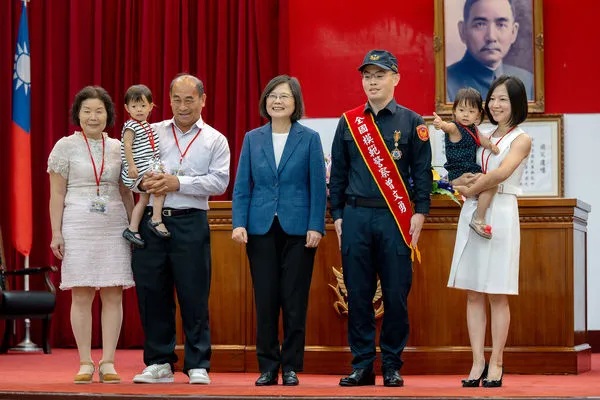 ▲▼總統蔡英文15日出席「112年警察節慶祝大會」。（圖／總統府提供）