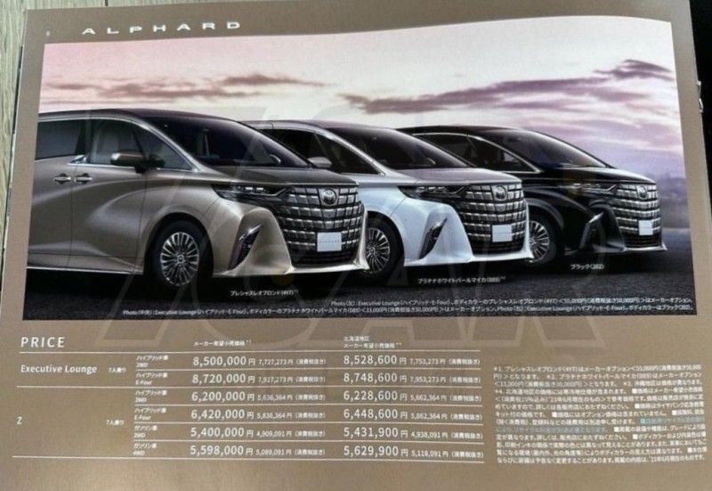 全新第四代 Toyota Alphard