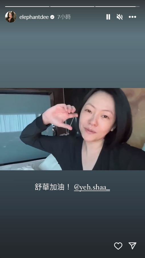 ▲小S提到舒華上節目錄影時的幕後。（圖／翻攝自Instagram／elephantdee）