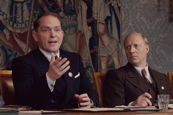 ▲德國男星郭德賀吉瑟（Godehard Giese）在電影《淨化論》戲份精簡卻發言犀利, 在群戲中脫穎而出。（圖／海鵬提供）