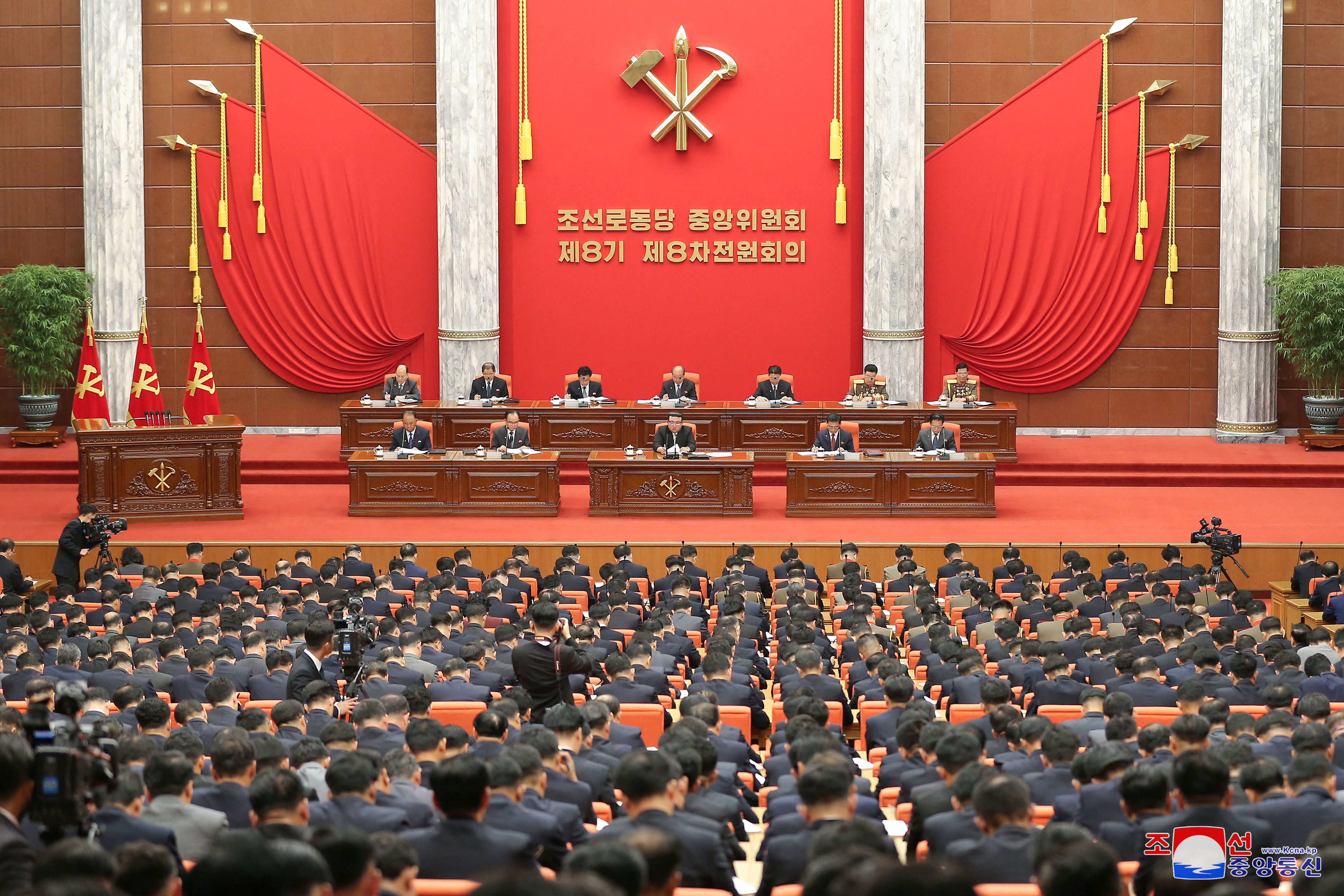 ▲▼北韓朝鮮勞動黨16日起召開八中全會。（圖／路透）