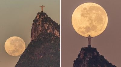 巴西攝影師作品「基督像擁抱月亮」驚豔230萬網　為這畫面苦等3年