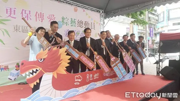 ▲▼幸運草市集在台北市東區，法務部長蔡清祥、檢察總長邢泰釗、台高檢檢察長張斗輝，艾格諾蛋捲先生。（圖／記者吳銘峯攝）