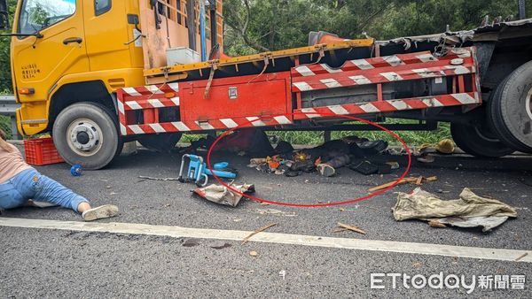 ▲▼緩撞車車禍 。（圖／記者蔡文淵翻攝）