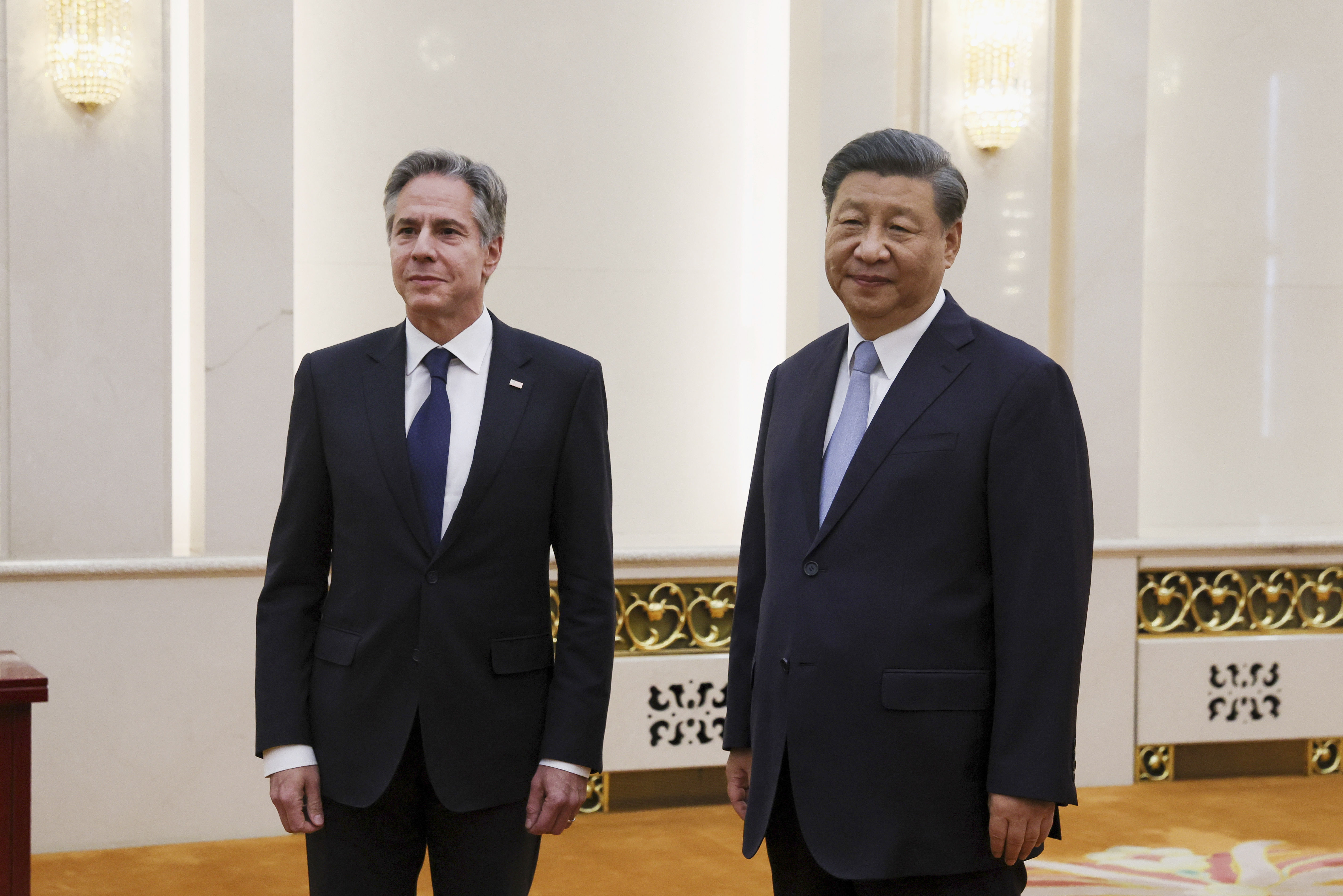 ▲美國國務卿布林肯（Antony Blinken）與中國國家主席習近平或面。（圖／達志影像／美聯社）