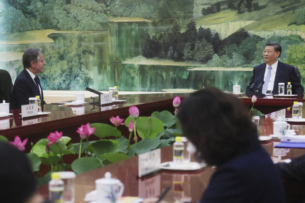 ▲▼美國國務卿布林肯（Antony Blinken）與中國國家主席習近平或面。（圖／達志影像／美聯社）